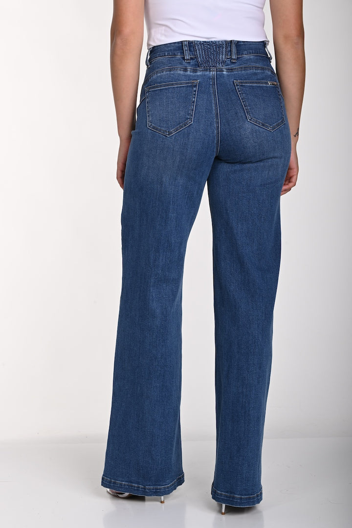 Le jean taille haute décoloré Frank Lyman | 241350U