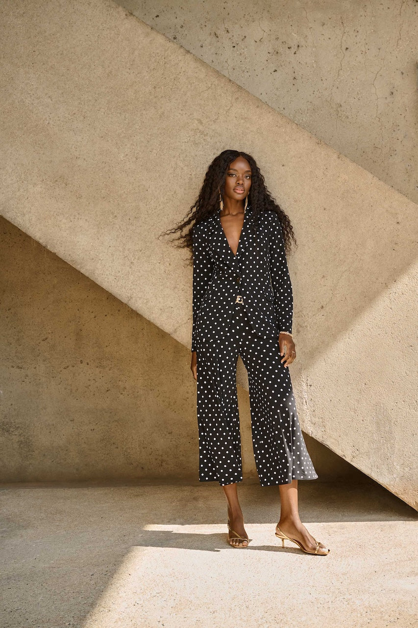 niana flocky dot pants dress　M Delicate polka dot pants Joseph Ribkoff | Hots | 251040 – STUDIO