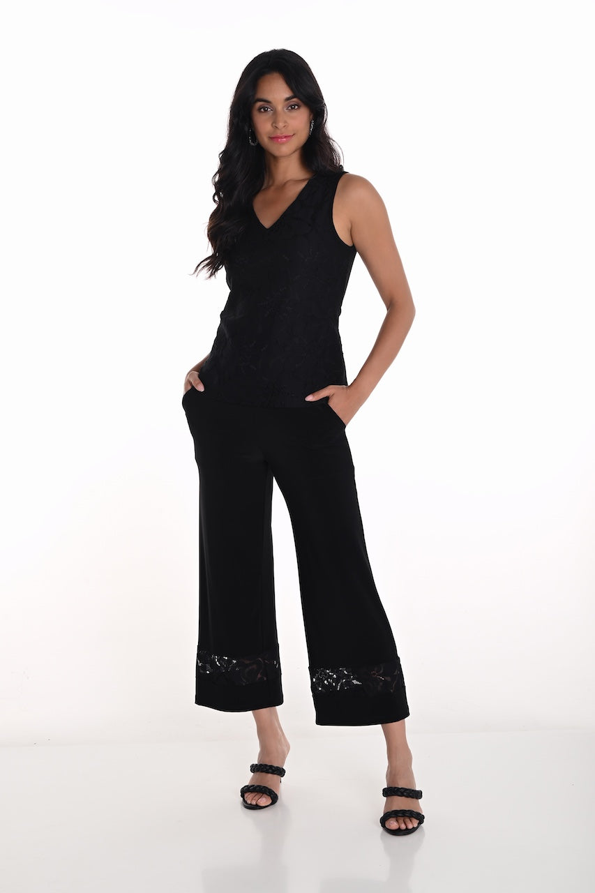 Frank Lyman Lace Detail Pants | 251266