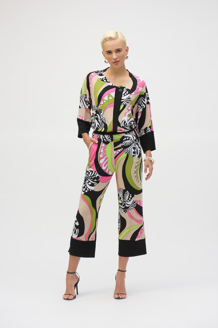 Le pantalon imprimé rétro Joseph Ribkoff | 252107