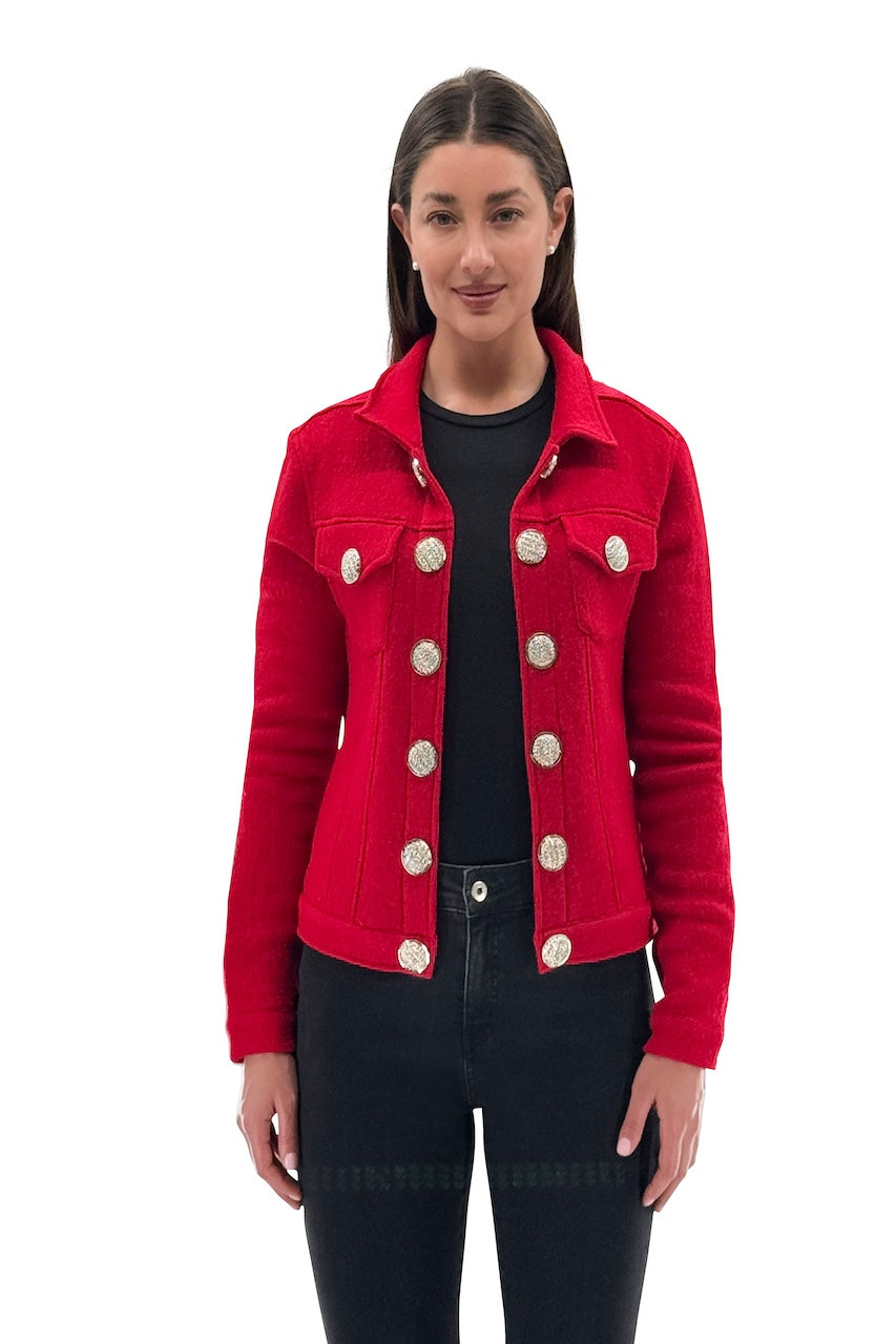 La veste en laine à boutons Orly | 252120