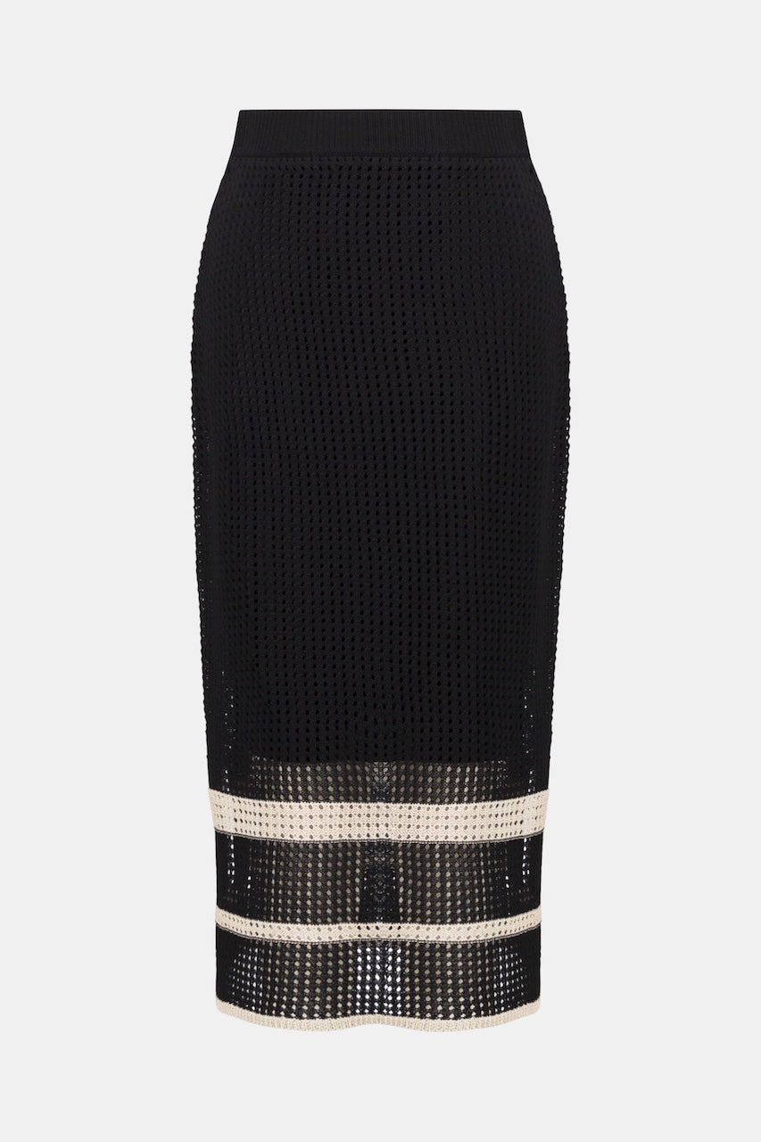 Joseph Ribkoff Striped Knit Skirt | Hots | 252923