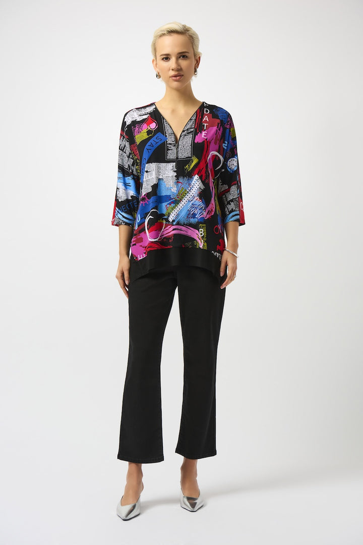 Le jean margot extensible classique à jambe droite Joseph Ribkoff | Hots | 252926