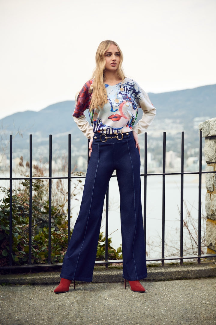 Le pull imprimé abstrait Frank Lyman | 253816