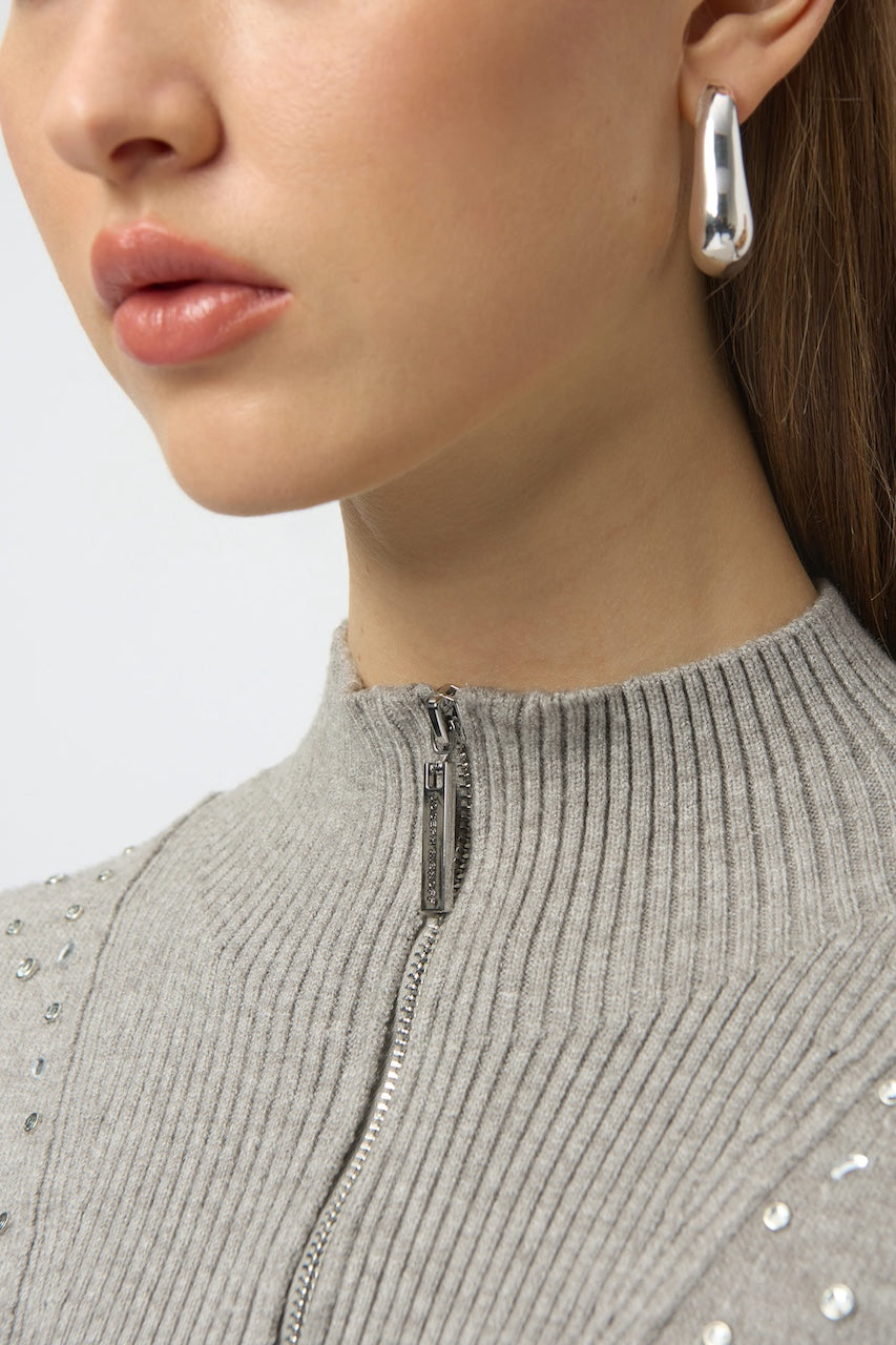 Le pull col montant avec strass Joseph Ribkoff | 254933