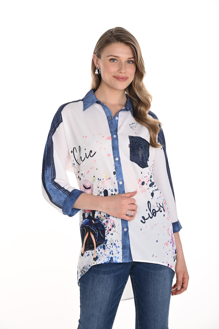 La chemise artistique Frank Lyman | 256740U