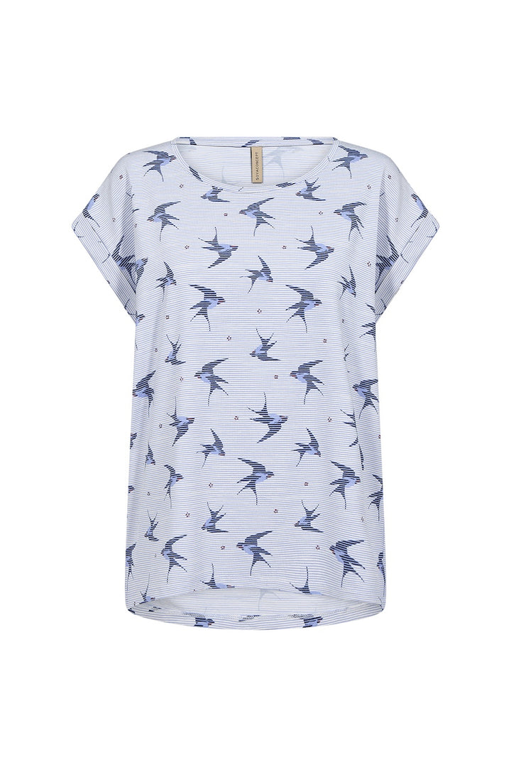 Le t-shirt imprimé oiseau Soya Concept | 27127