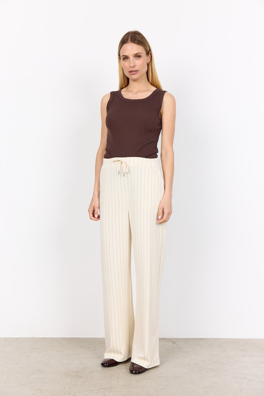 Le pantalon à rayure Soya Concept | 27189