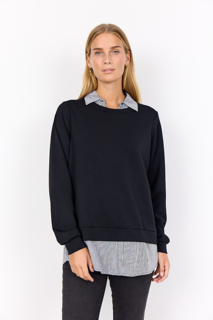 Le pull effet superposé Soya Concept | 27274