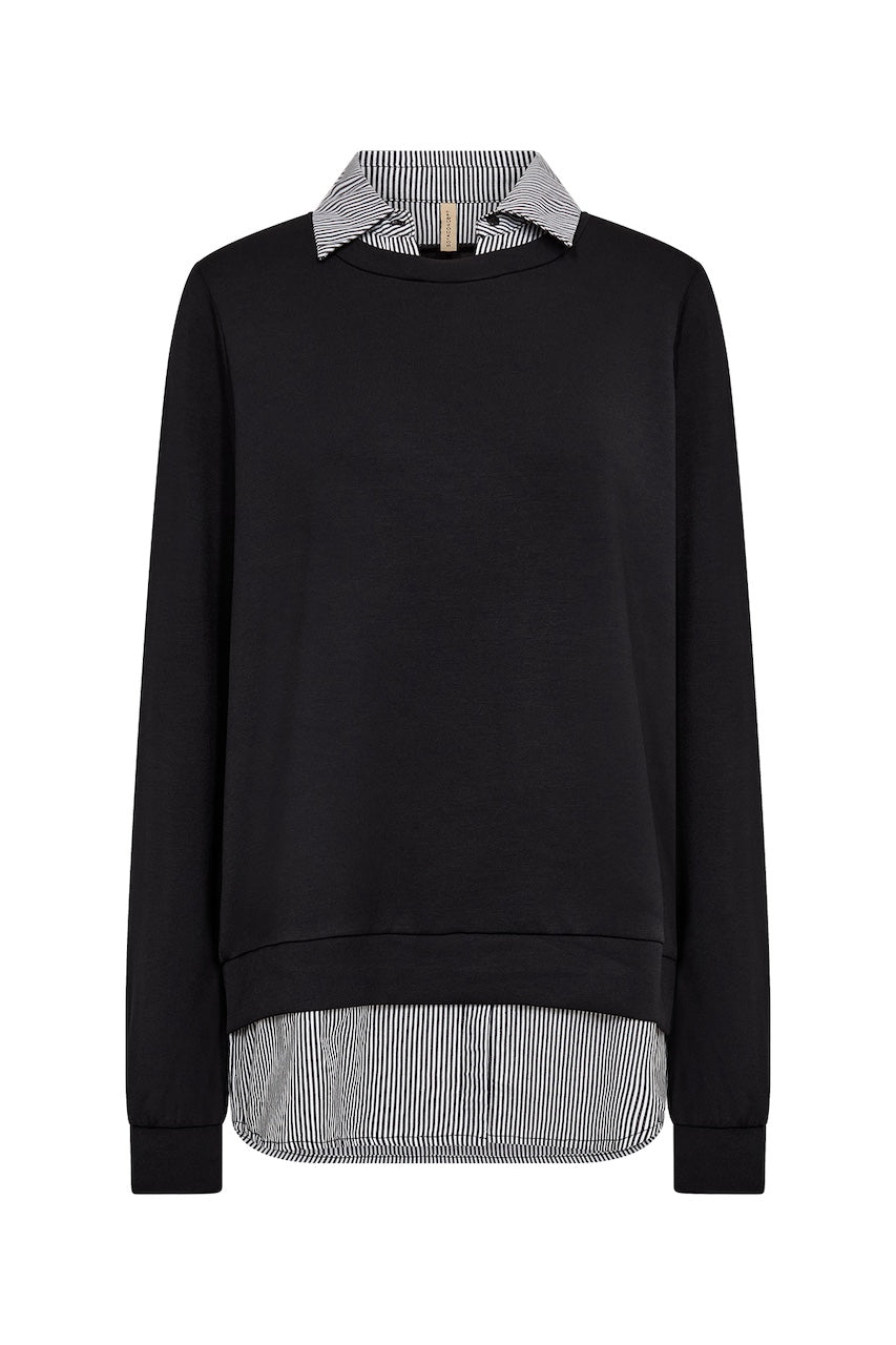Le pull effet superposé Soya Concept | 27274