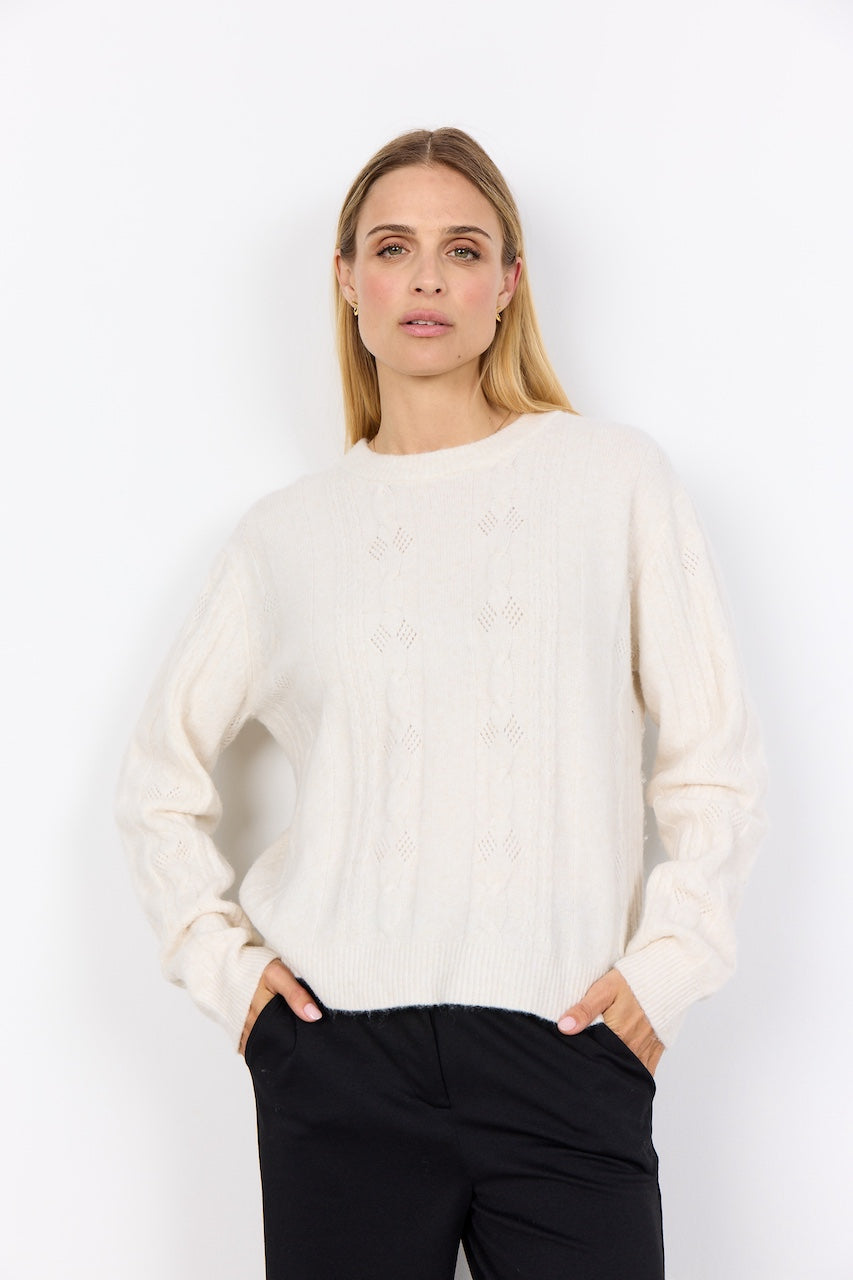 Le pull motif torsade Soya Concept | 33698