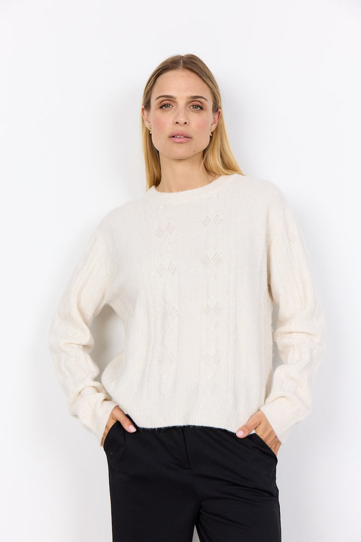 Le pull motif torsade Soya Concept | 33698