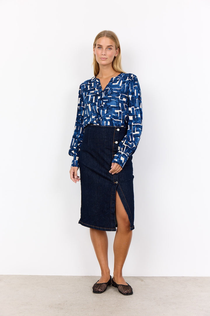 La blouse imprimé géométrique Soya Concept | 41406