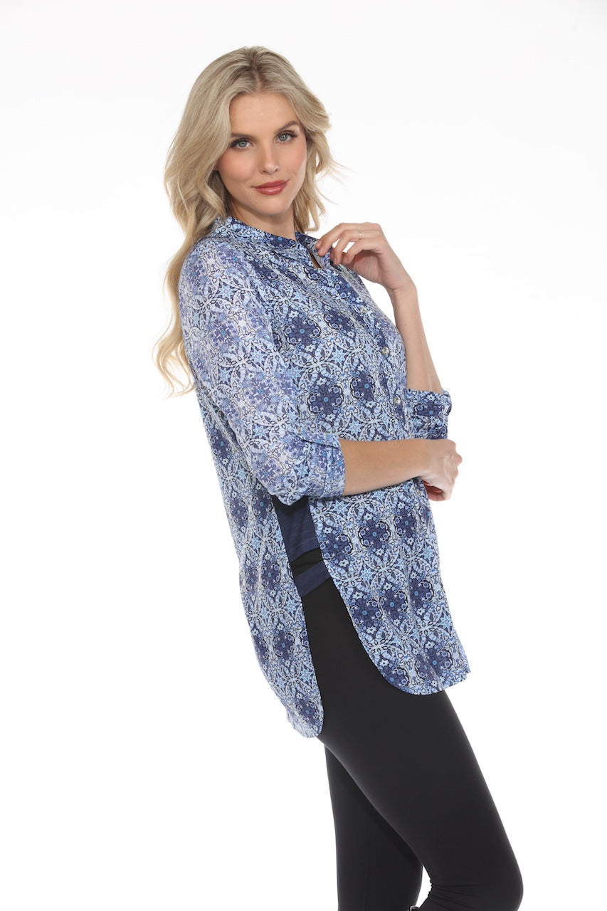 La blouse à motif faïence Tango Mango | 89037