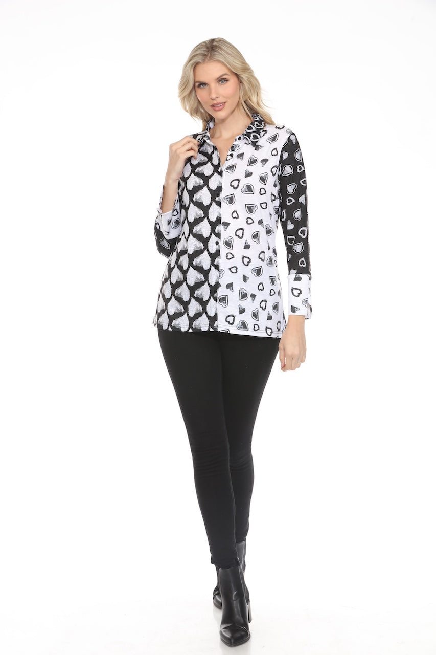 La blouse coeur audacieux Tango Mango | 89049