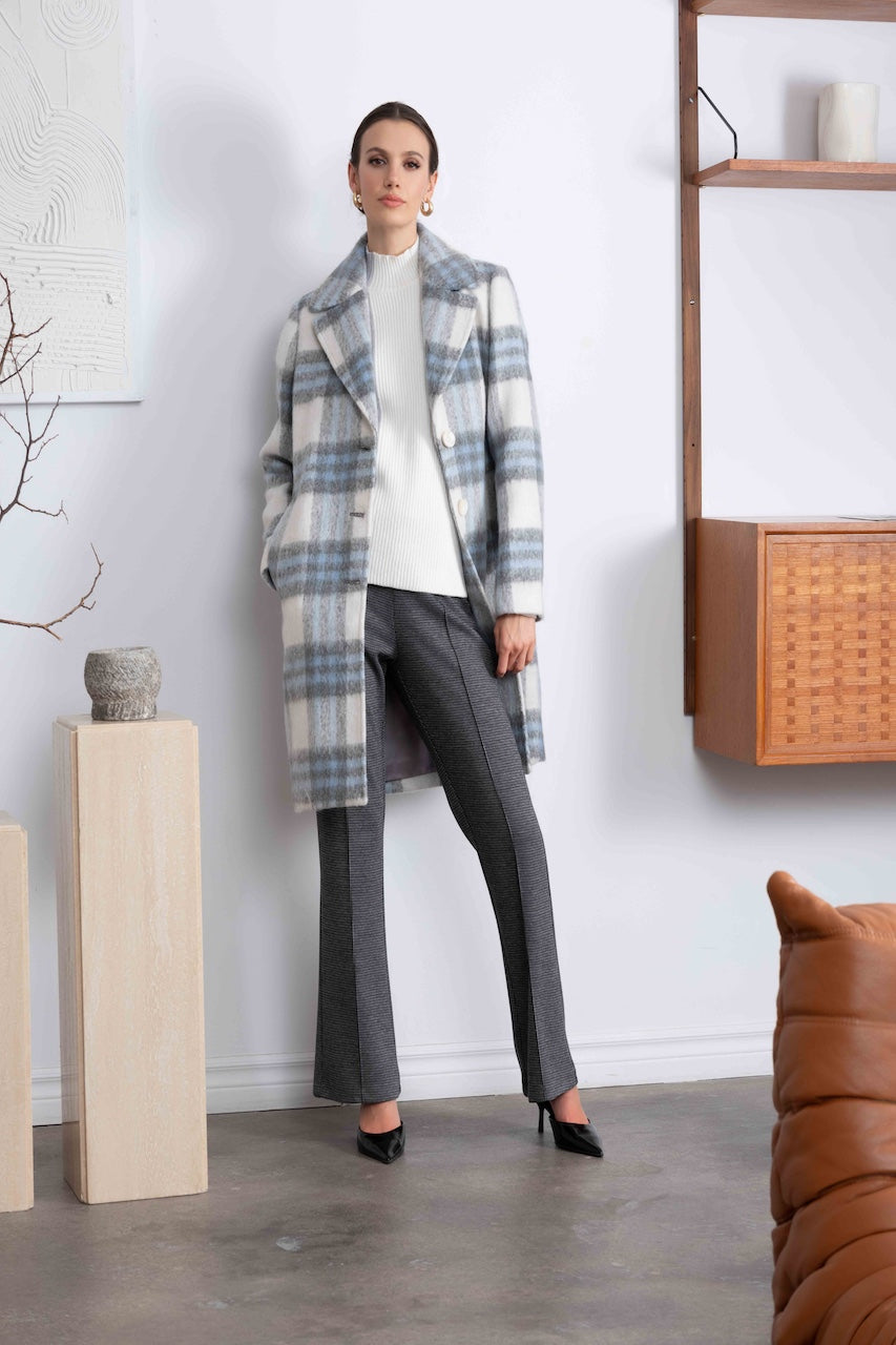 Le manteau à carreaux Alison Sheri | A46170