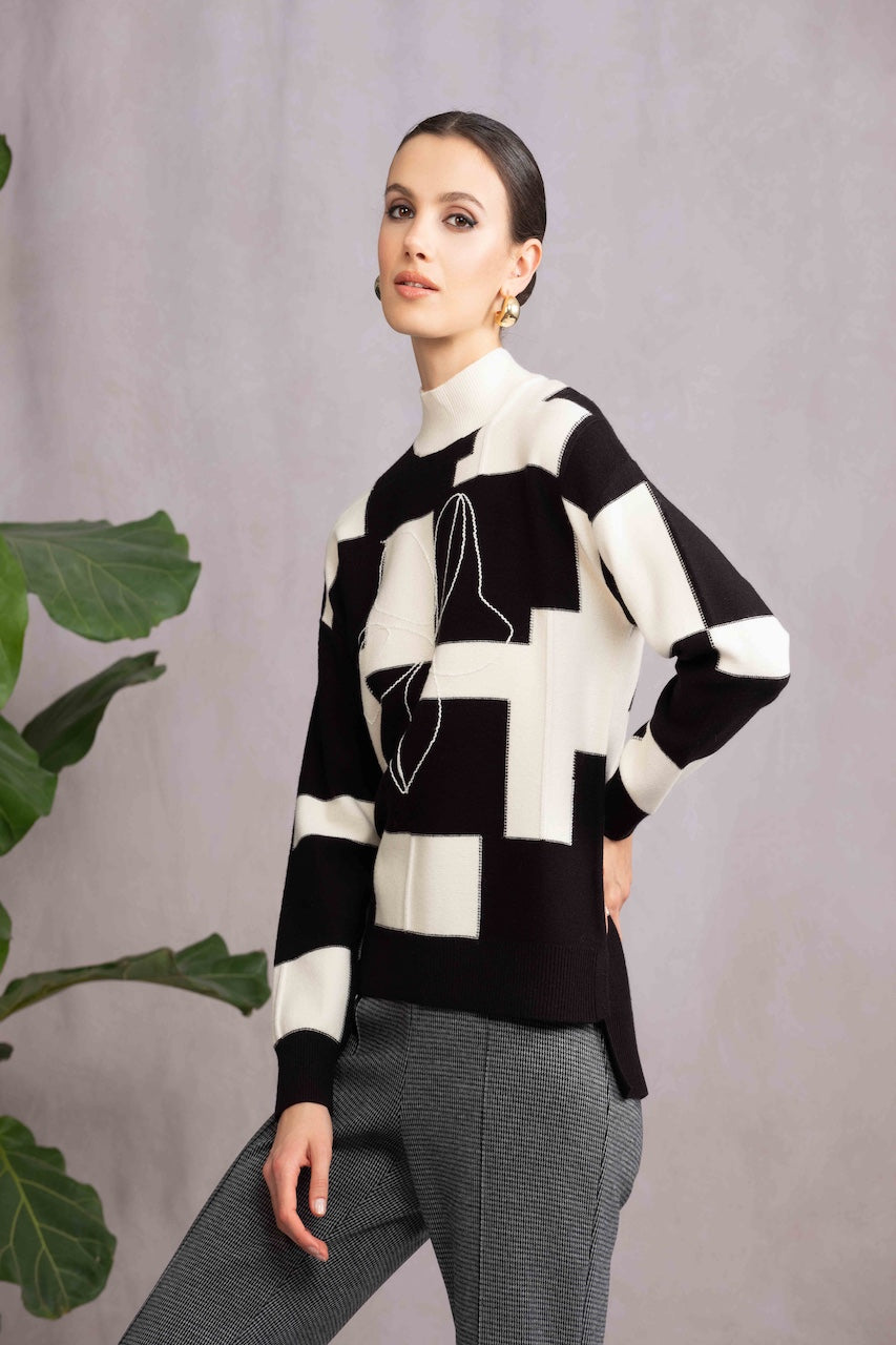 Le pull col montant Alison Sheri | A46238
