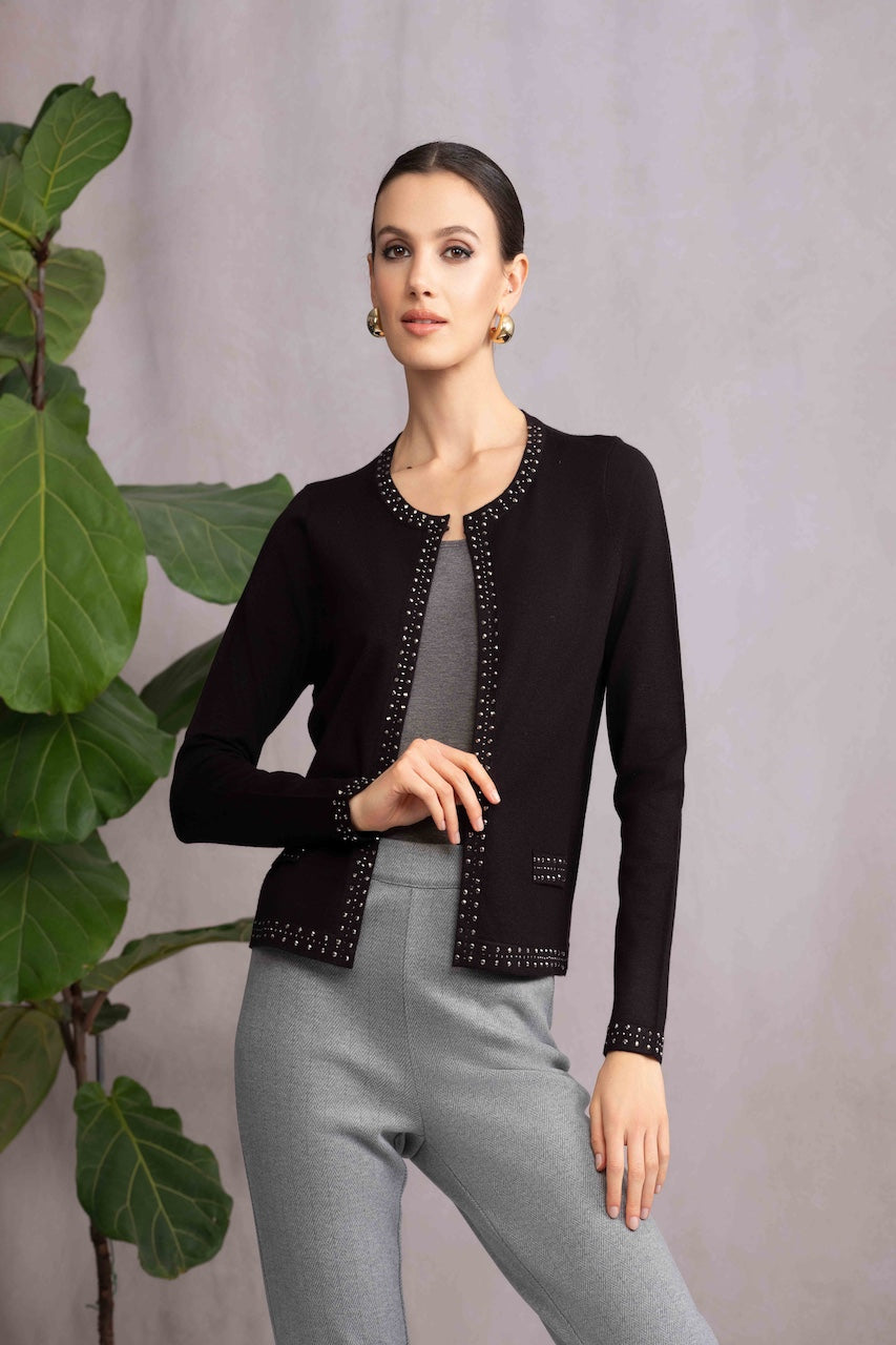 Le cardigan détail clouté Alison Sheri | A46460