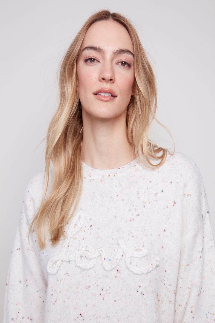 Le pull col rond tressé Charlie B. | C2526X-413C