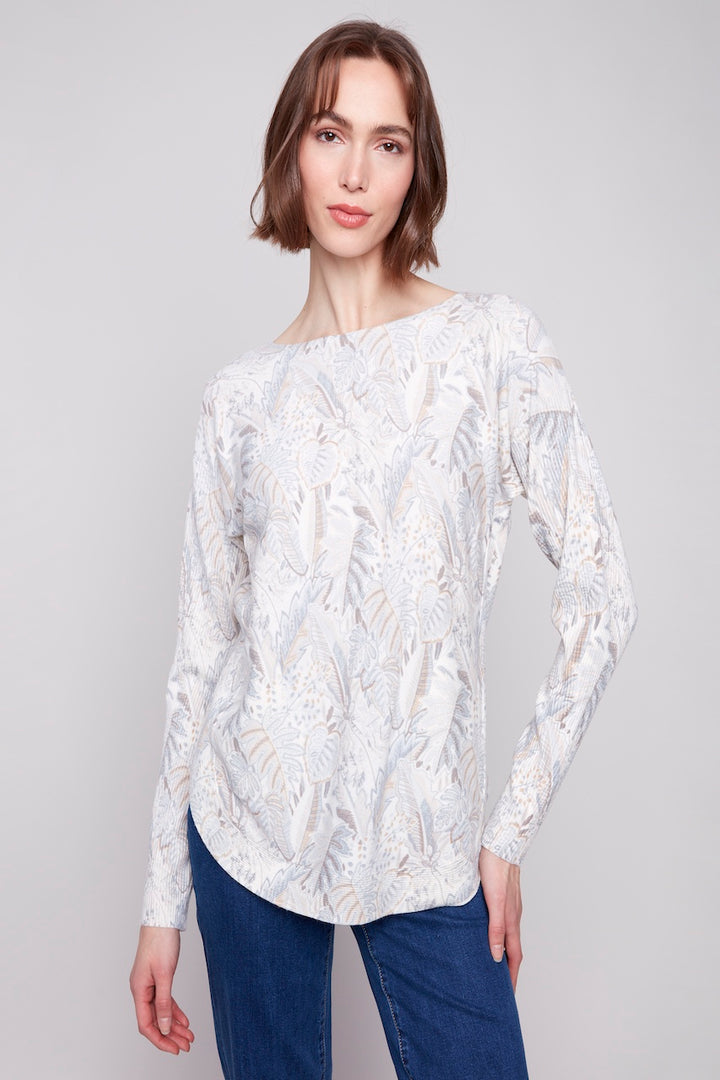 Le pull ourlet arrondi Charlie B. | C2818P-464A