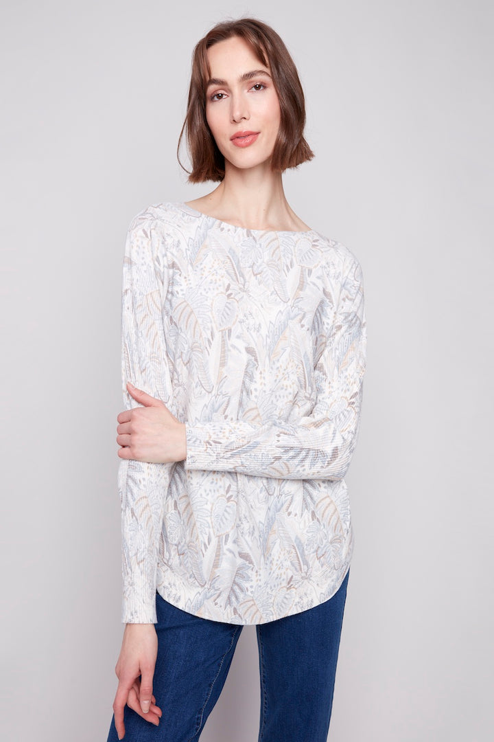 Le pull ourlet arrondi Charlie B. | C2818P-464A