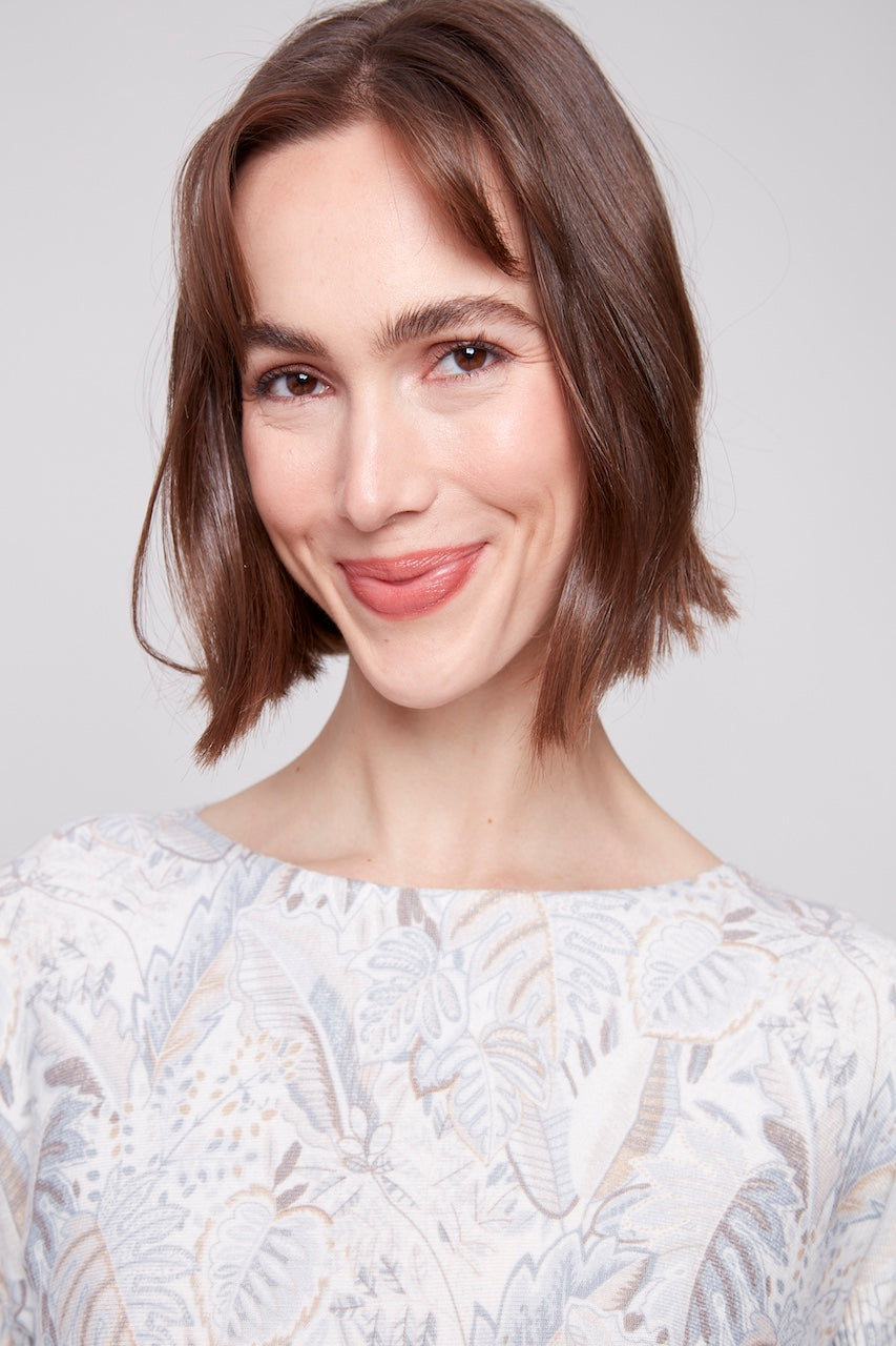 Le pull ourlet arrondi Charlie B. | C2818P-464A