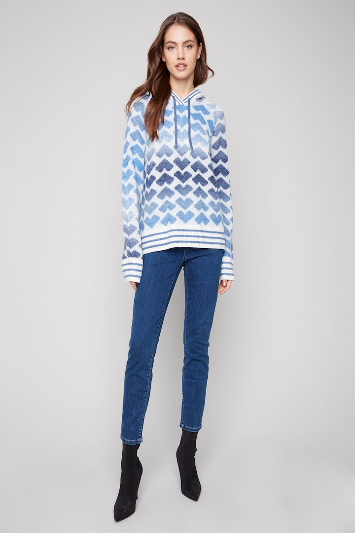 Le chandail motif de coeurs Charlie B. | C2922-405C