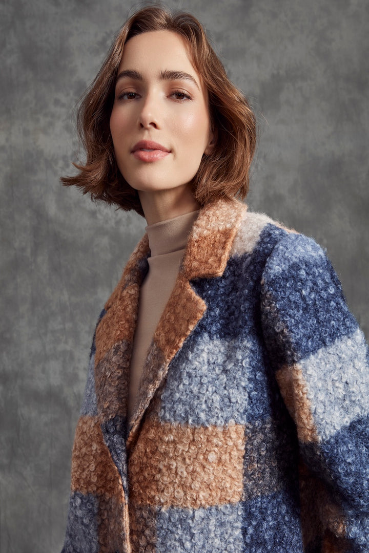 Le manteau en maille bouclée Charlie B. | C6141Z-707A