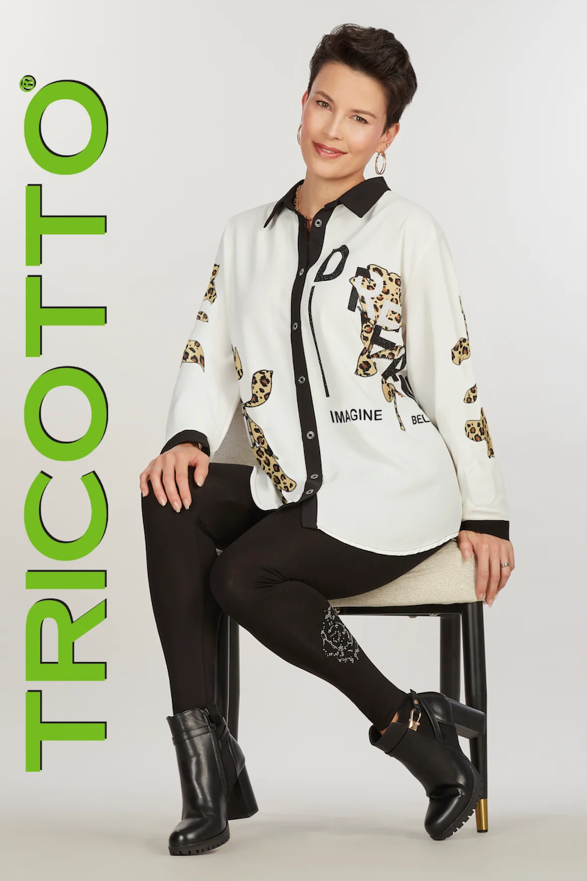 Le chemisier coupe classique Tricotto | F-114