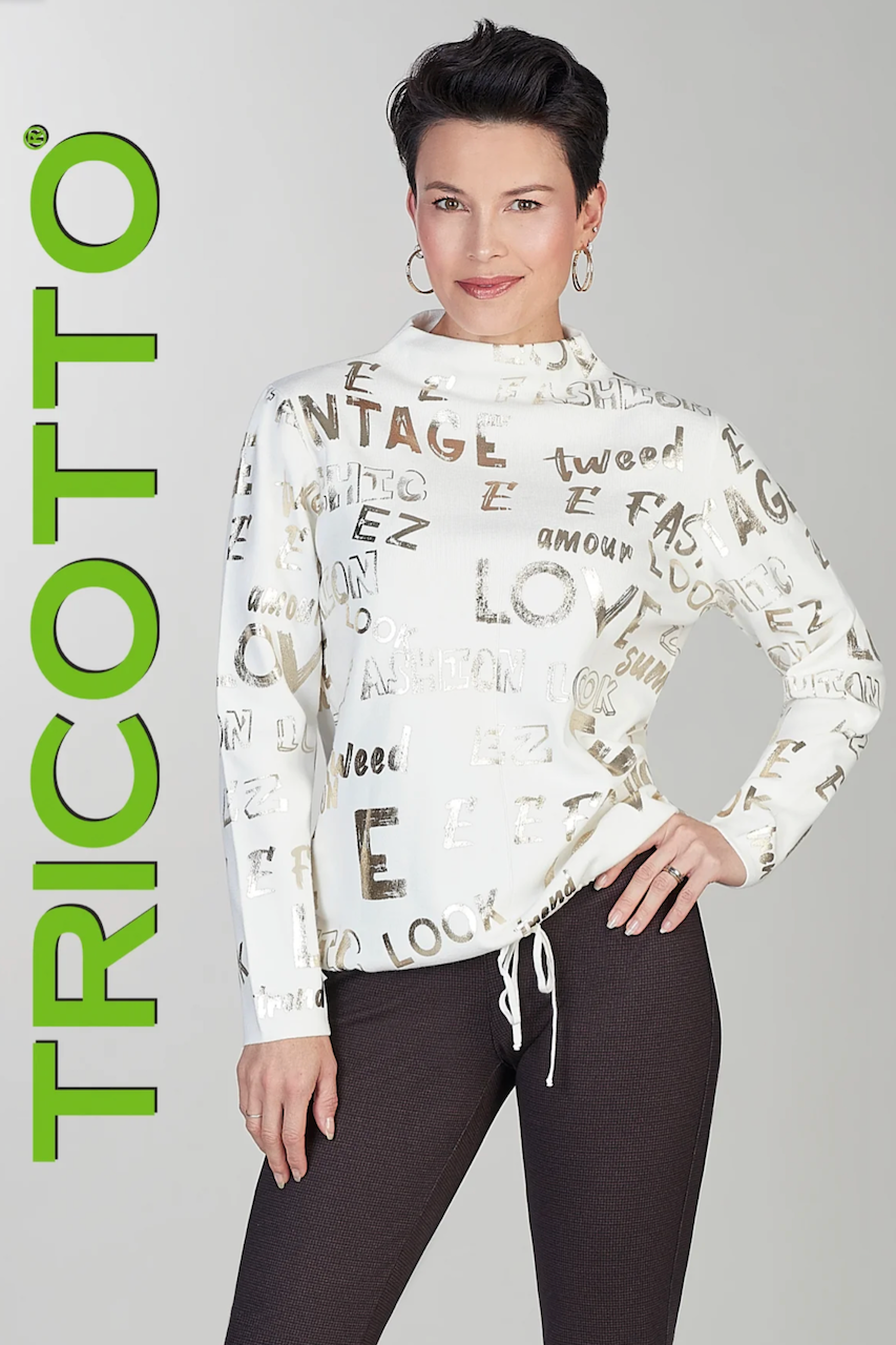 Le pull doré éclatant Tricotto | F-135