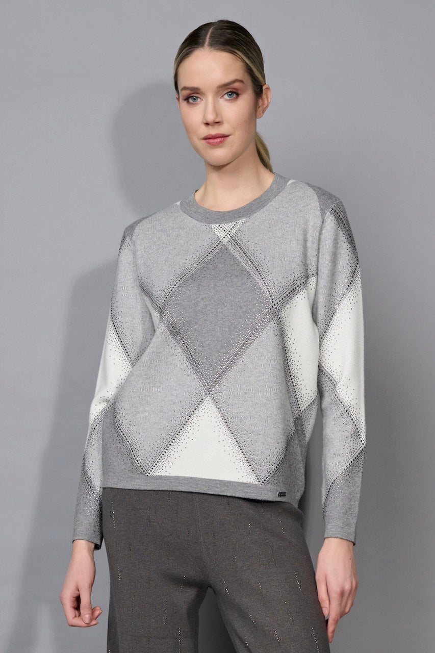 Le pull motif losange Picadilly | FE125