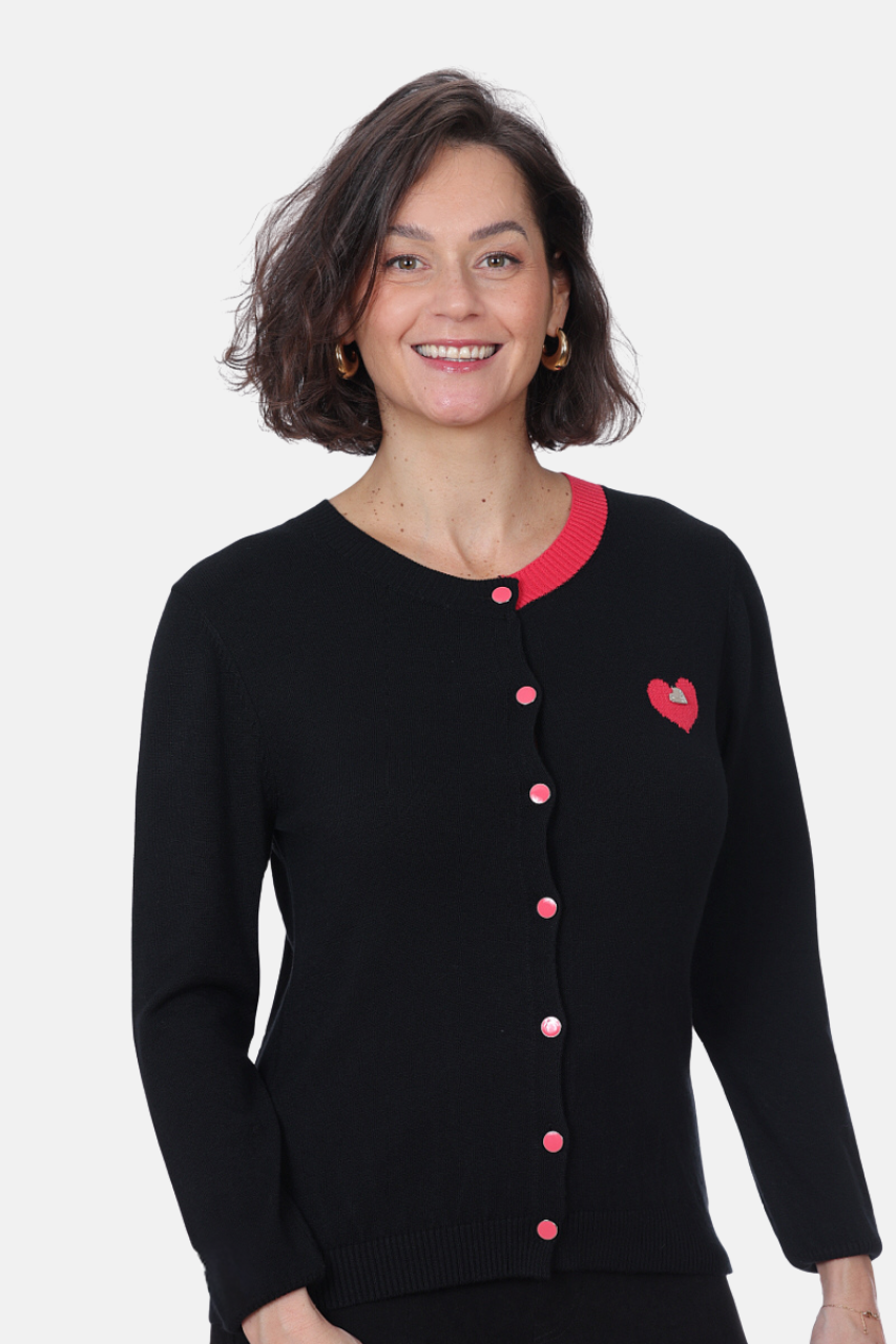 Le cardigan coeur délicat Ness | N114136
