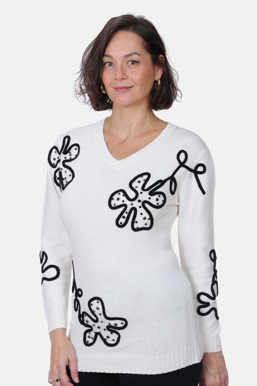 Le chandail floral Ness | N114324