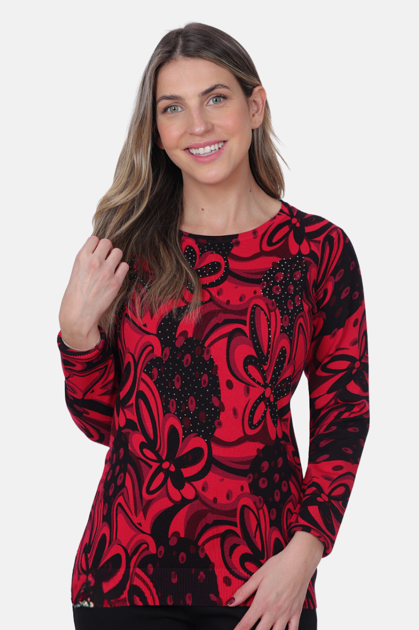 Le haut imprimé floral Ness | N114404