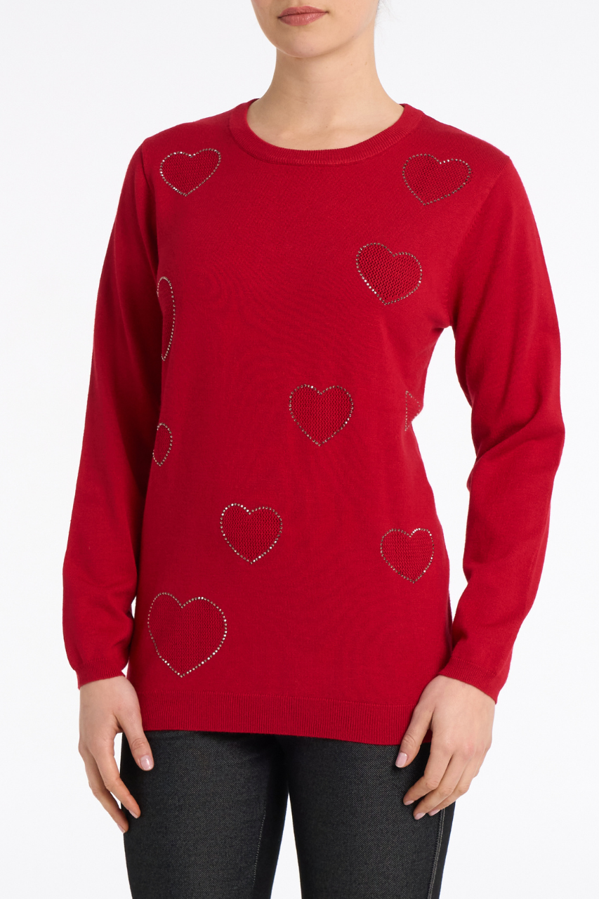 Le haut coeurs brillants Moffi | NF034