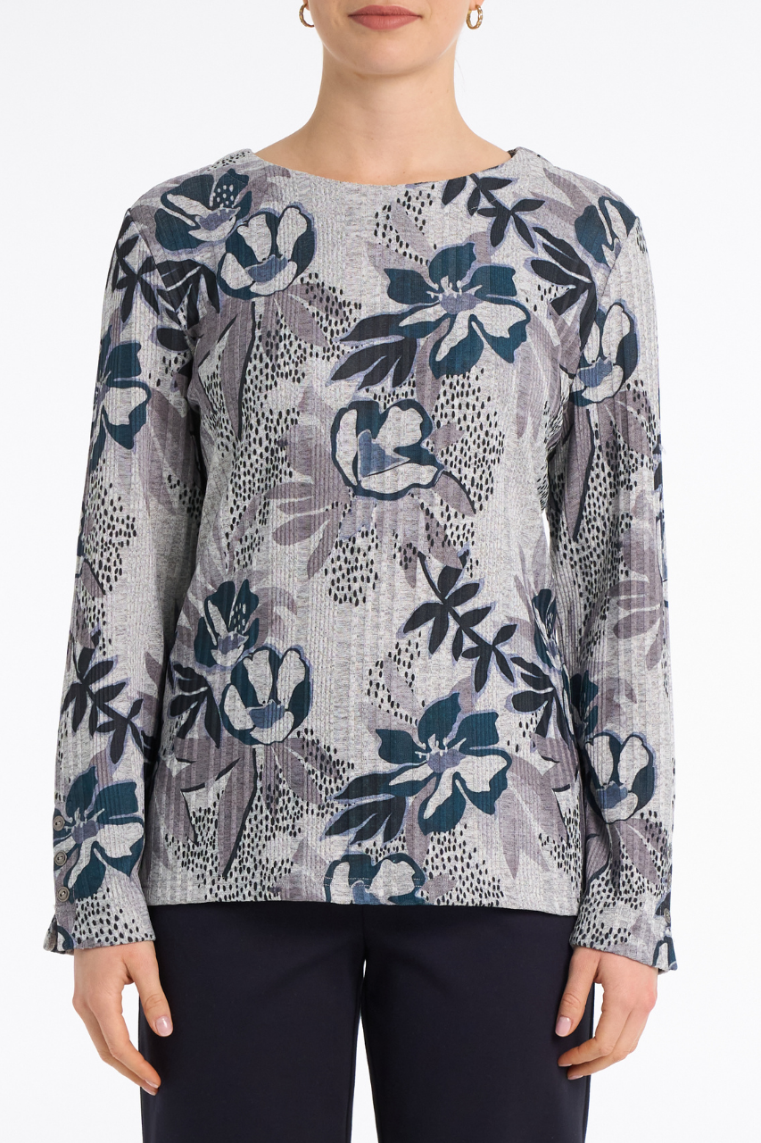Le chandail design floral Moffi | YC514