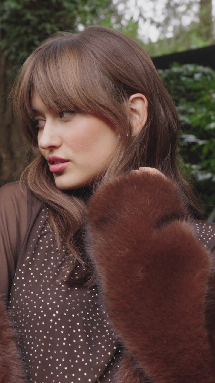 Le manteau en fausse fourrure Frank Lyman | 253836