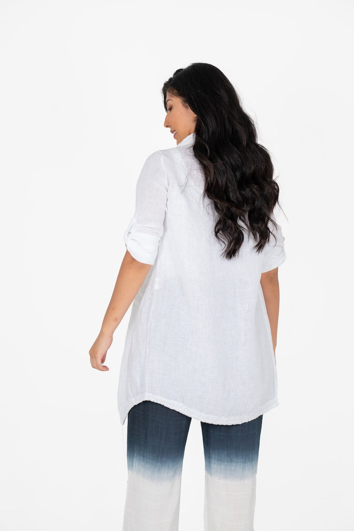 The linen cardigan - M Made in Italy | 17-9679W