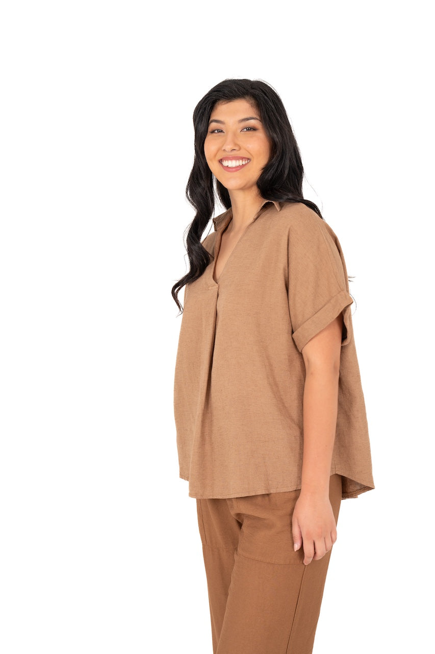 Linen top - M Made in Italy | 20-11213W