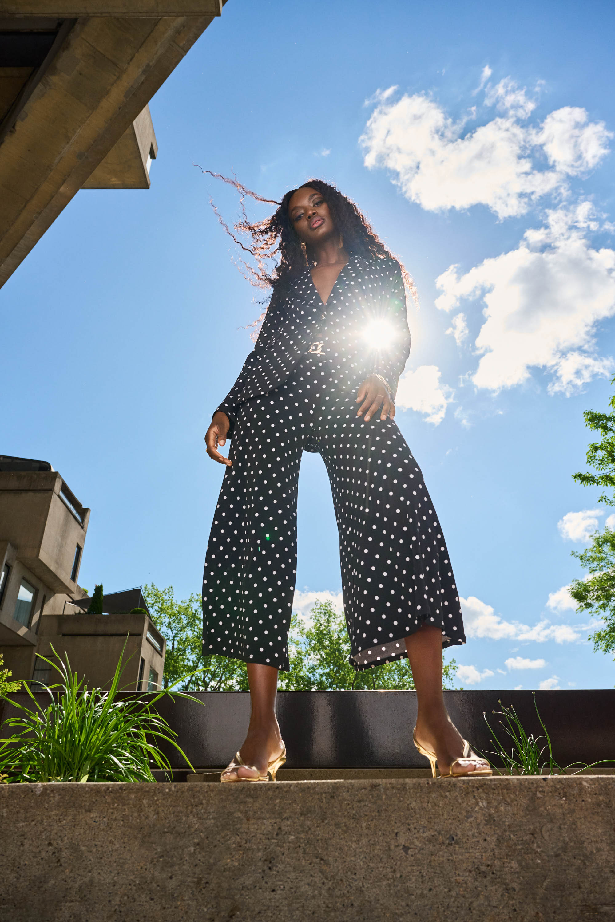 Delicate polka dot pants Joseph Ribkoff | Hots | 251040 – STUDIO