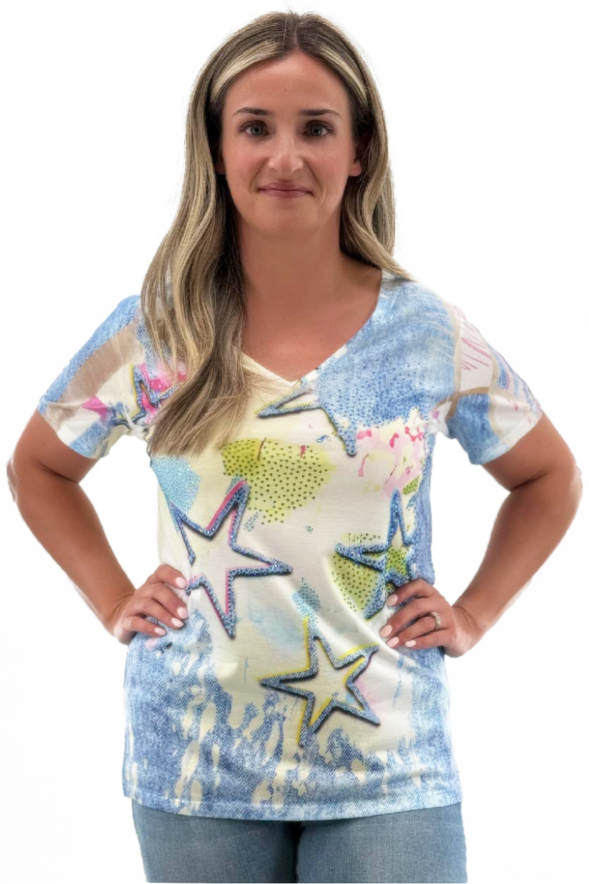 Orly Star Print T-Shirt | 251248