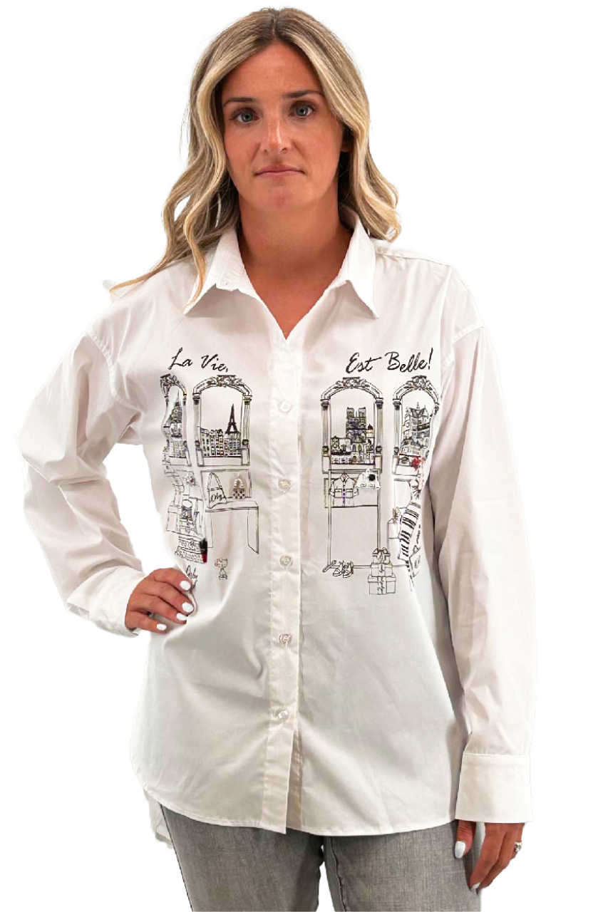 La chemise "La vie est belle" Orly | 251370