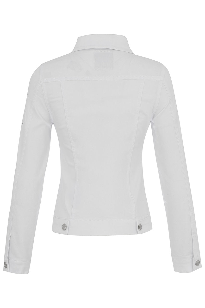 The Dolcezza white denim jacket | 25190