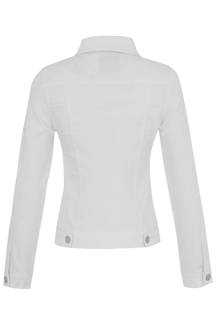 The Dolcezza white denim jacket | 25190