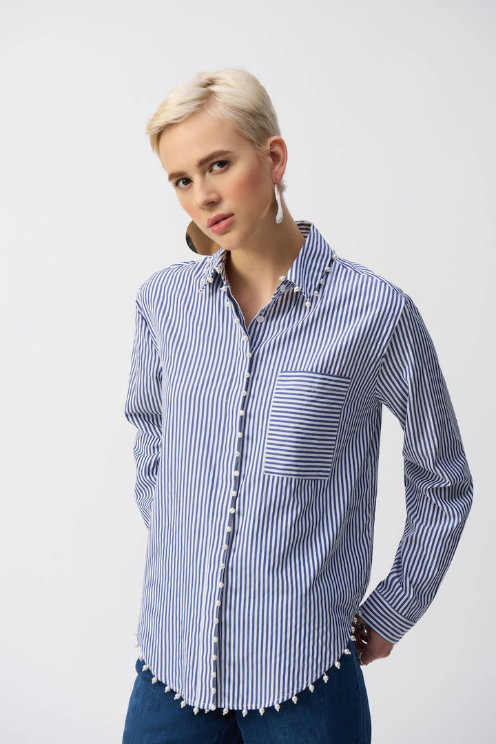 The Joseph Ribkoff Striped Blouse | 251942