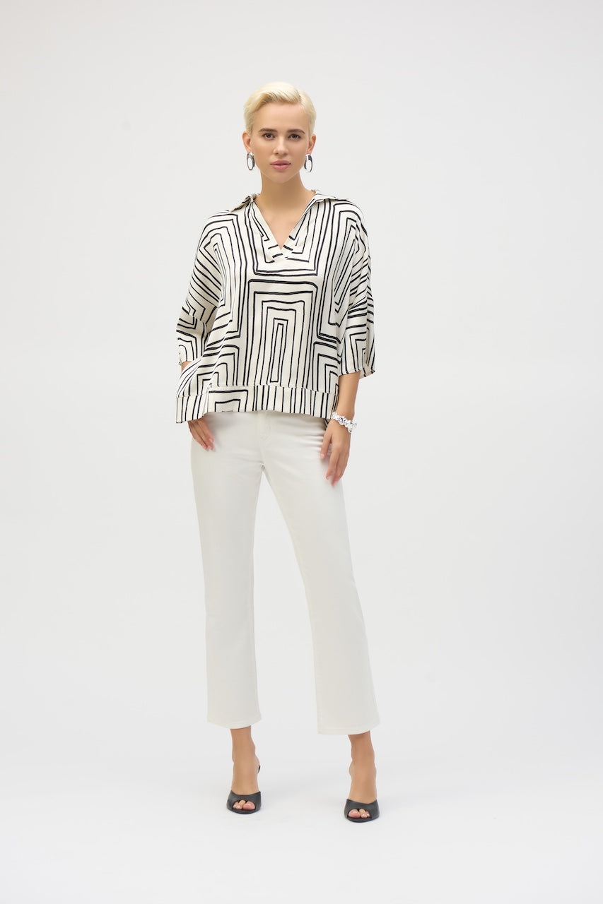Le haut boxy en satin Joseph Ribkoff | 252060