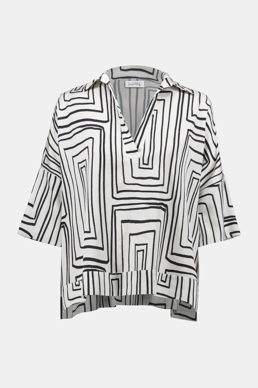 Le haut boxy en satin Joseph Ribkoff | 252060