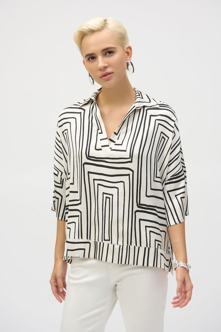 Le haut boxy en satin Joseph Ribkoff | 252060