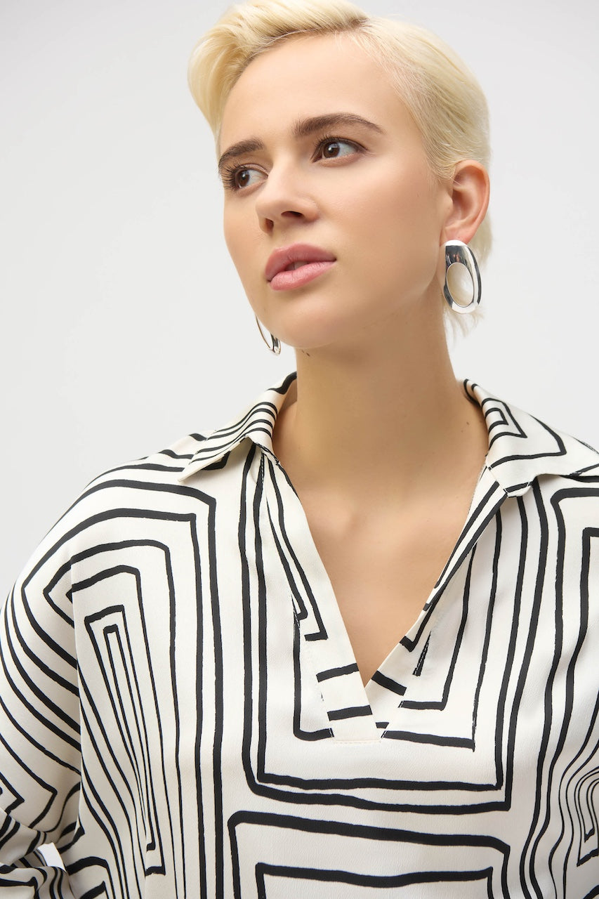 Le haut boxy en satin Joseph Ribkoff | 252060