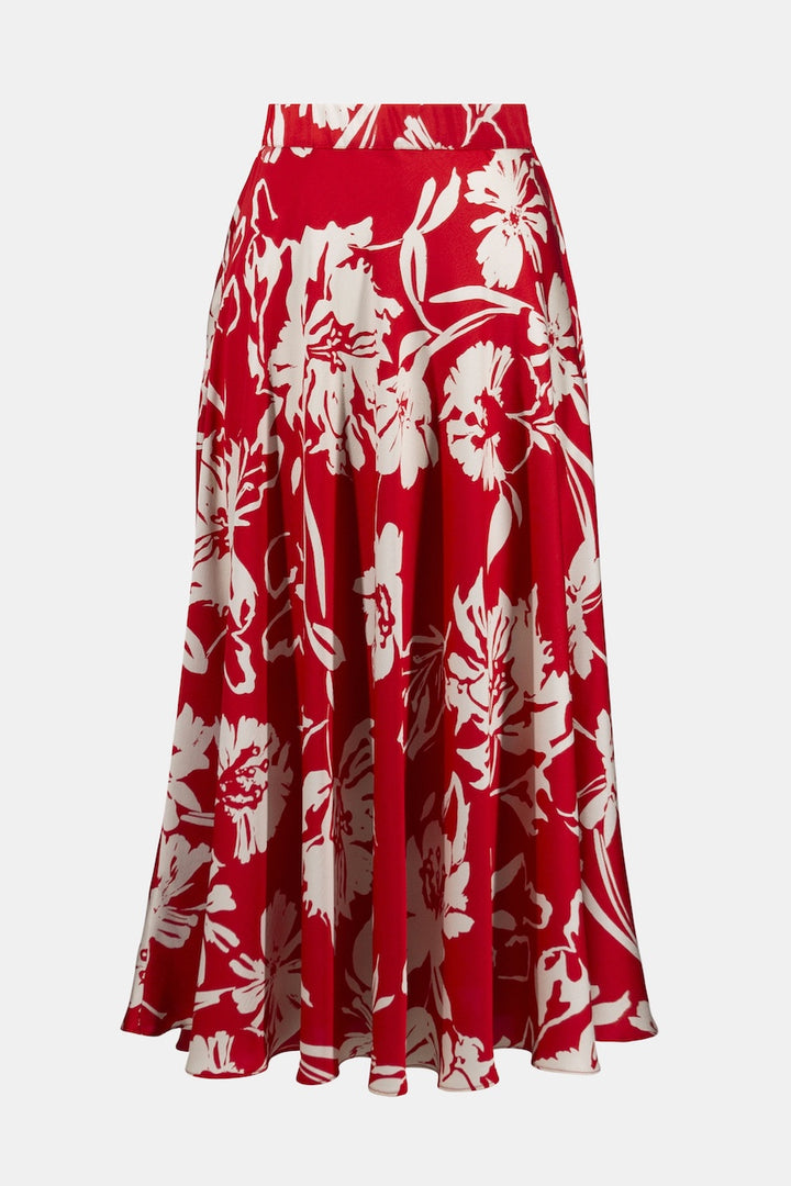 La jupe satin floral Joseph Ribkoff | 252176-C